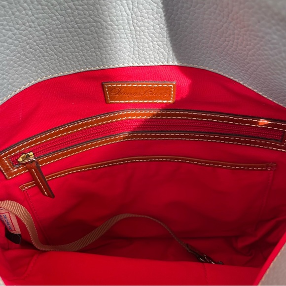 Dooney & Bourke Light Blue and Brown Shoulder Bag - Picture 10 of 11